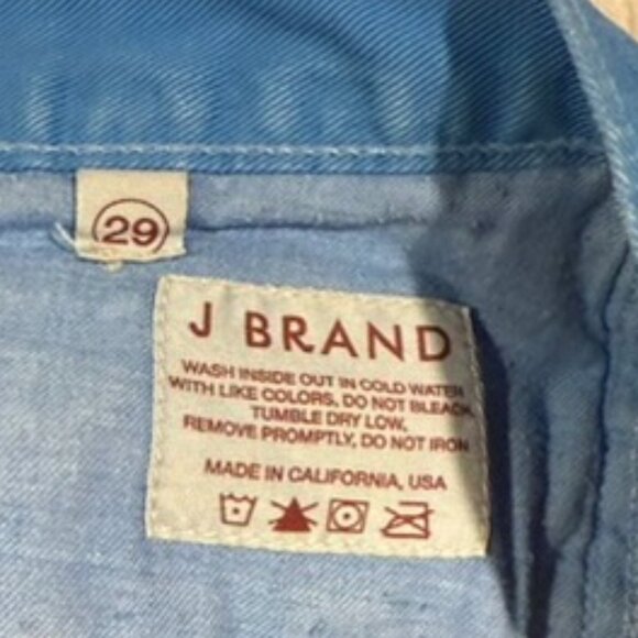 J Brand Blue Bonnet Cut Off Denim Shorts Size: 29 - Picture 7 of 9